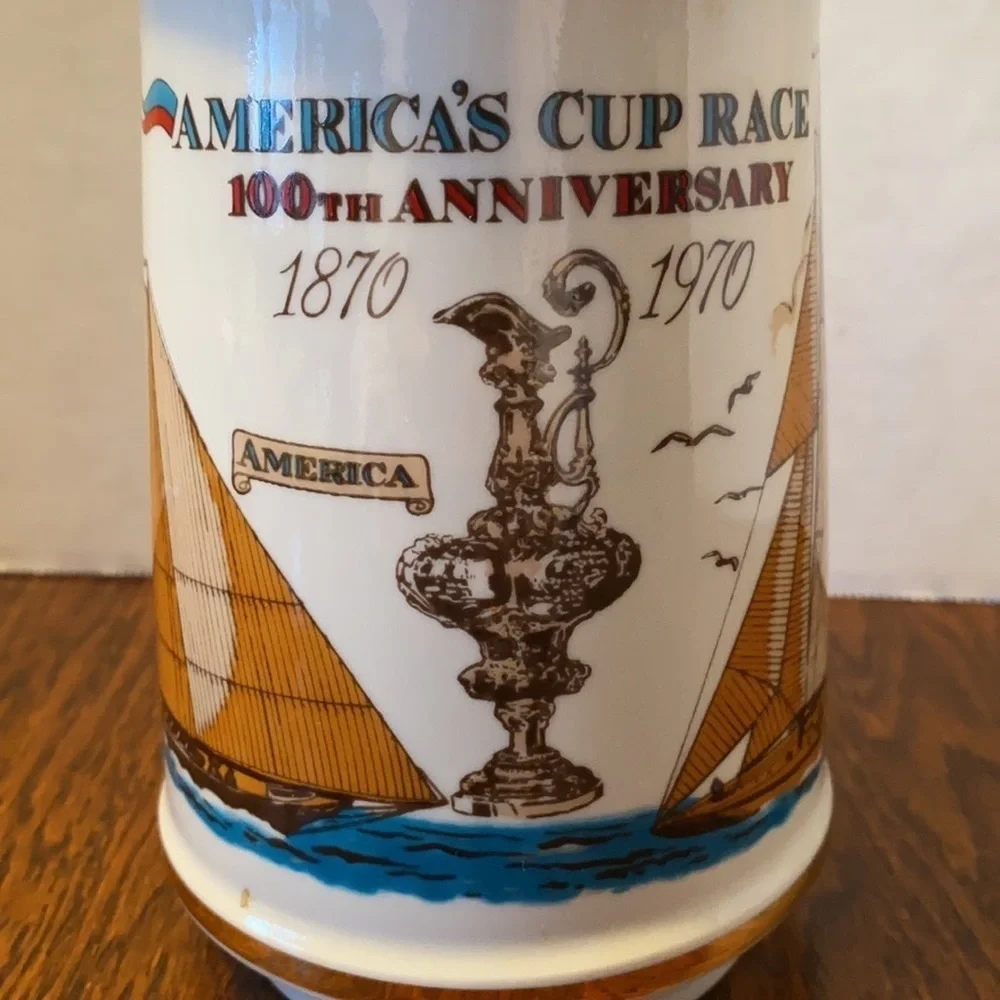 America's Cup 100th Anniversary Stitzel Weller Distillery Porcelain Decanter